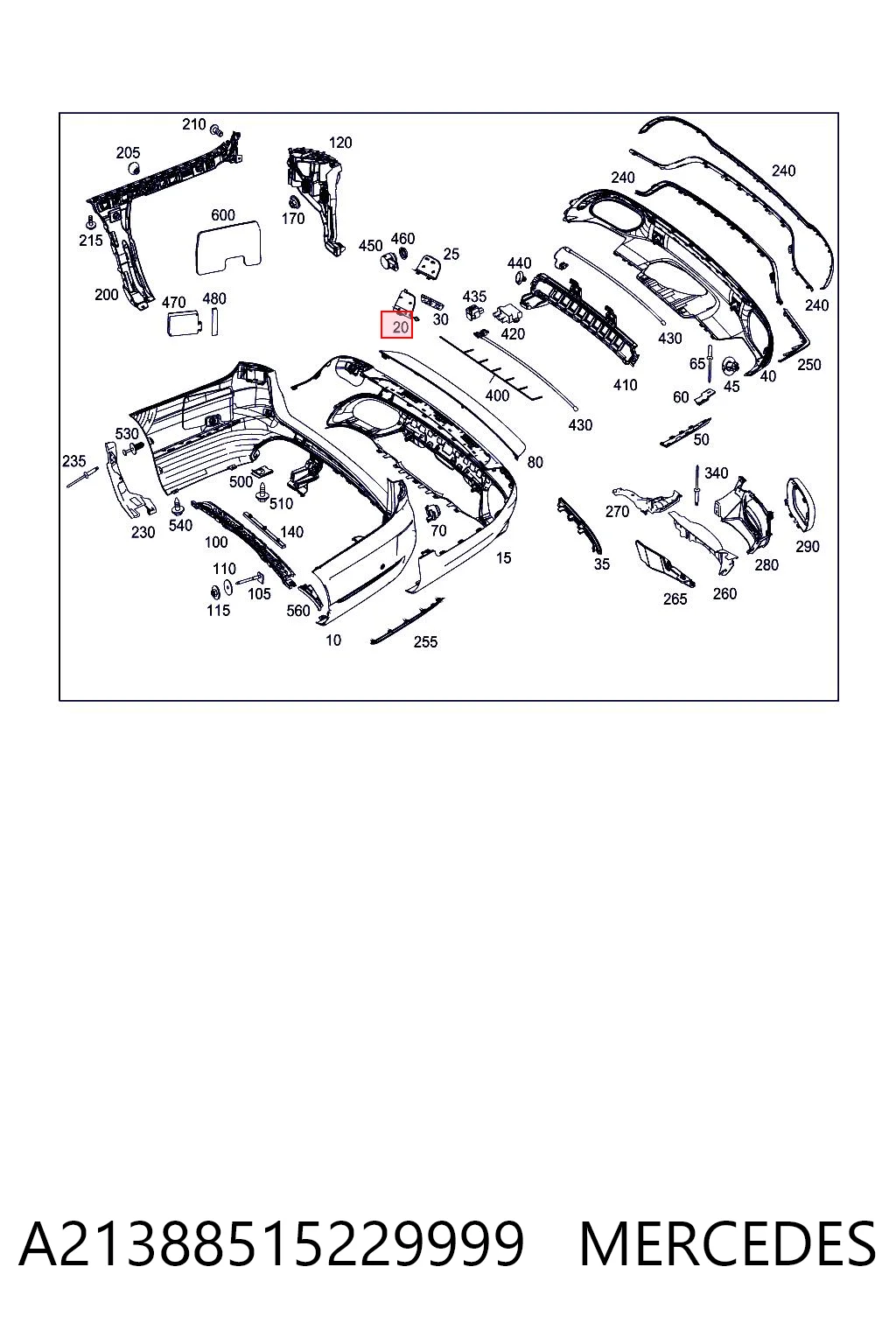 Купити A21388515229775 Mercedes 