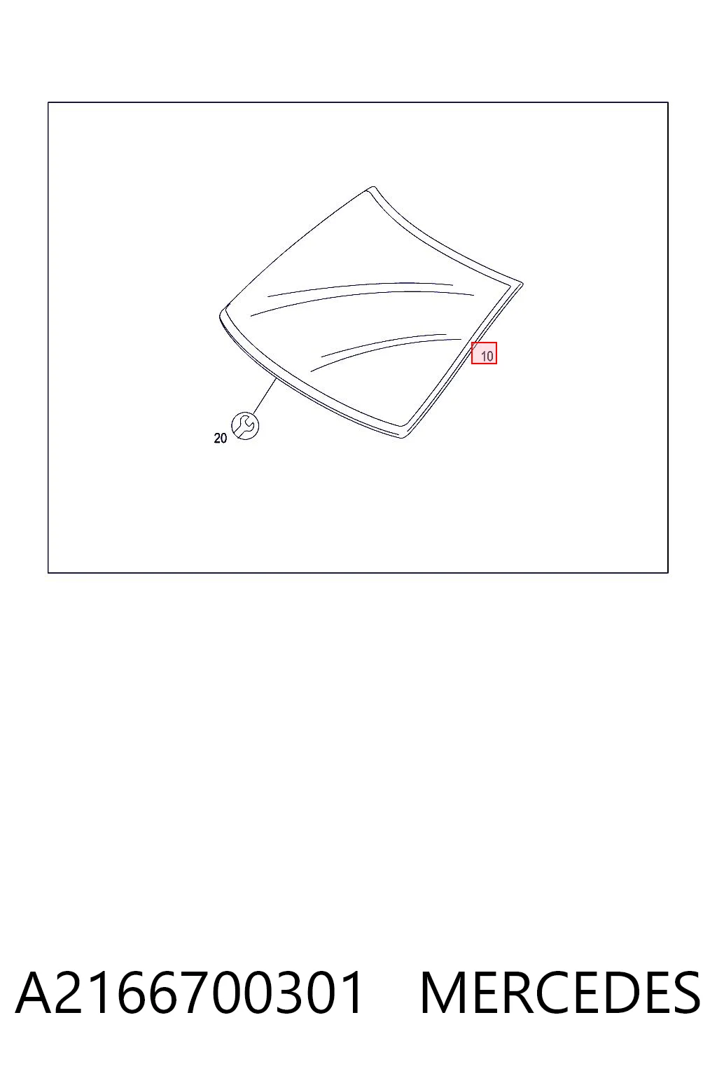 Автоскло Mercedes S купе (C216) (2006 - 2013) ціна, від 1523.92 USD