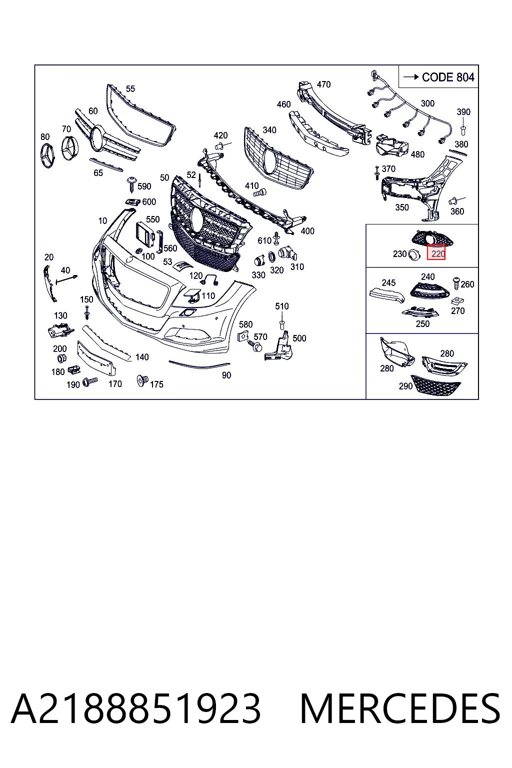 A2188851923 Mercedes 