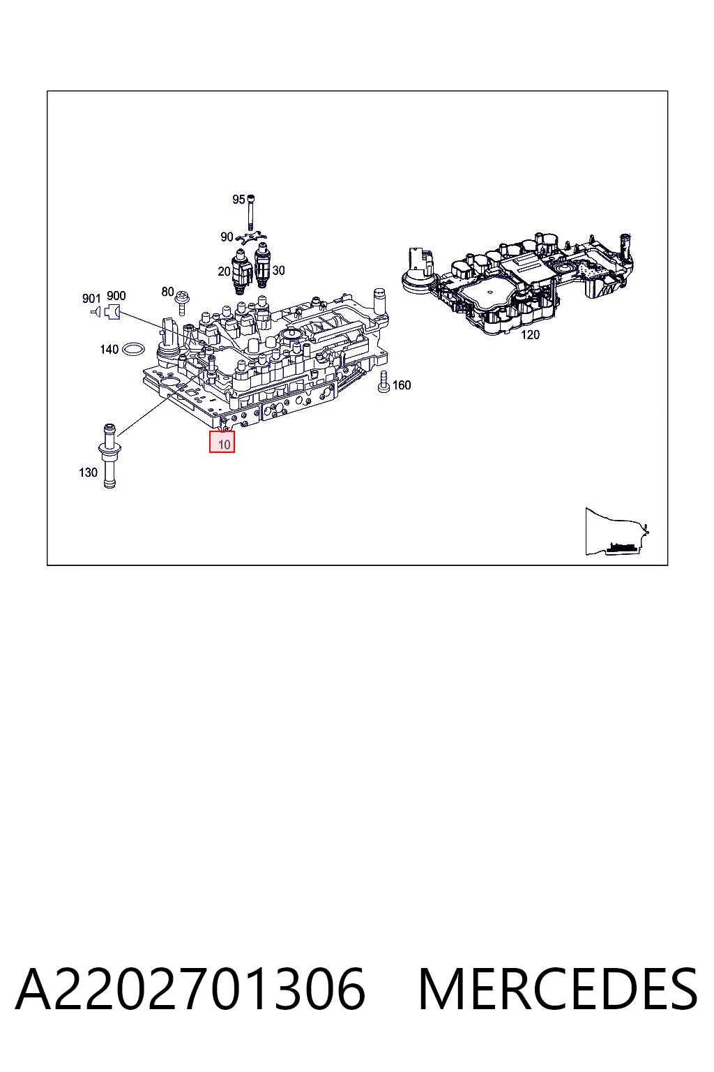 Купити A220270270687 Mercedes Блок клапанів АКПП