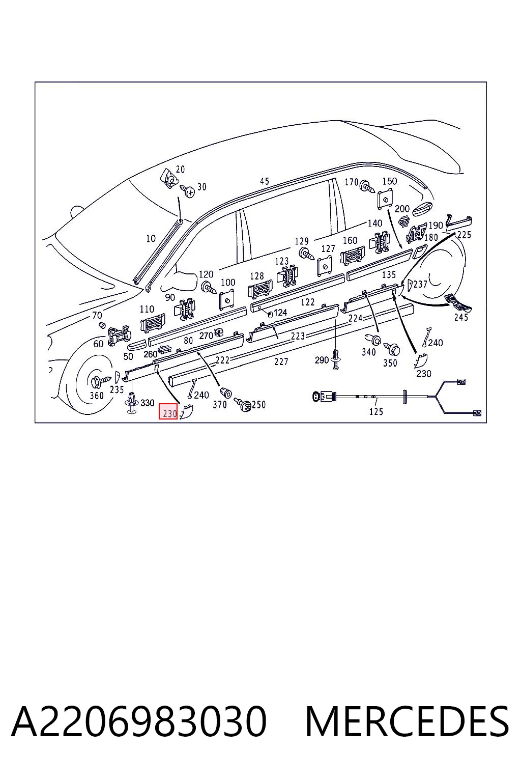 A2206983030 Mercedes