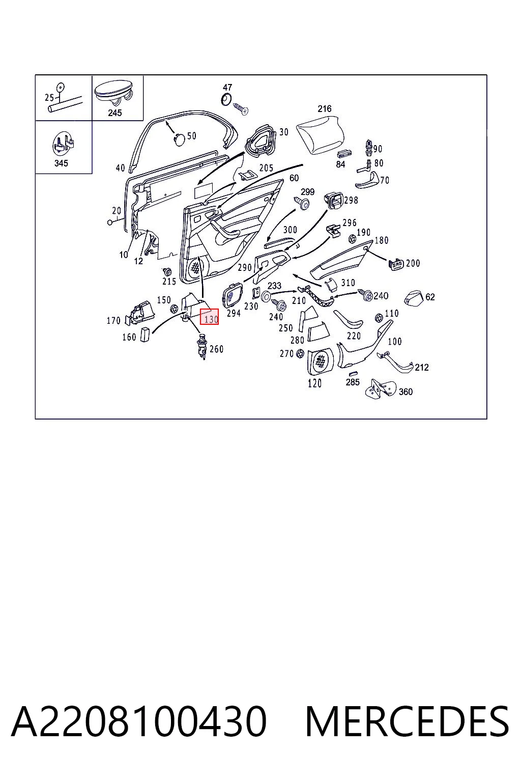 A2208100430 Mercedes