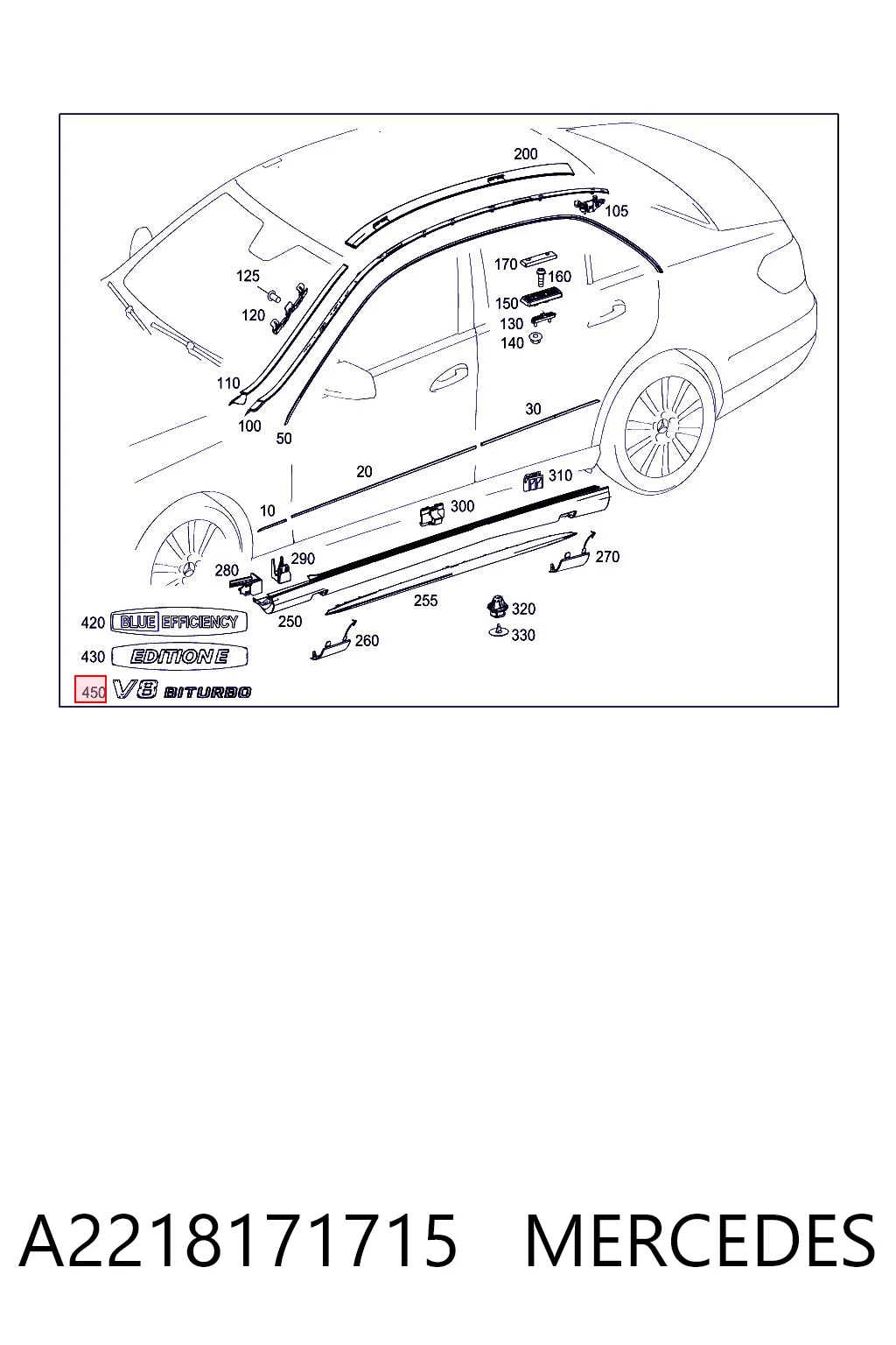 A2218171715 Mercedes
