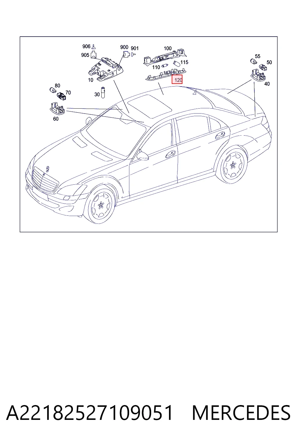  Mercedes A2218252710 ціна, від 9.46 USD
