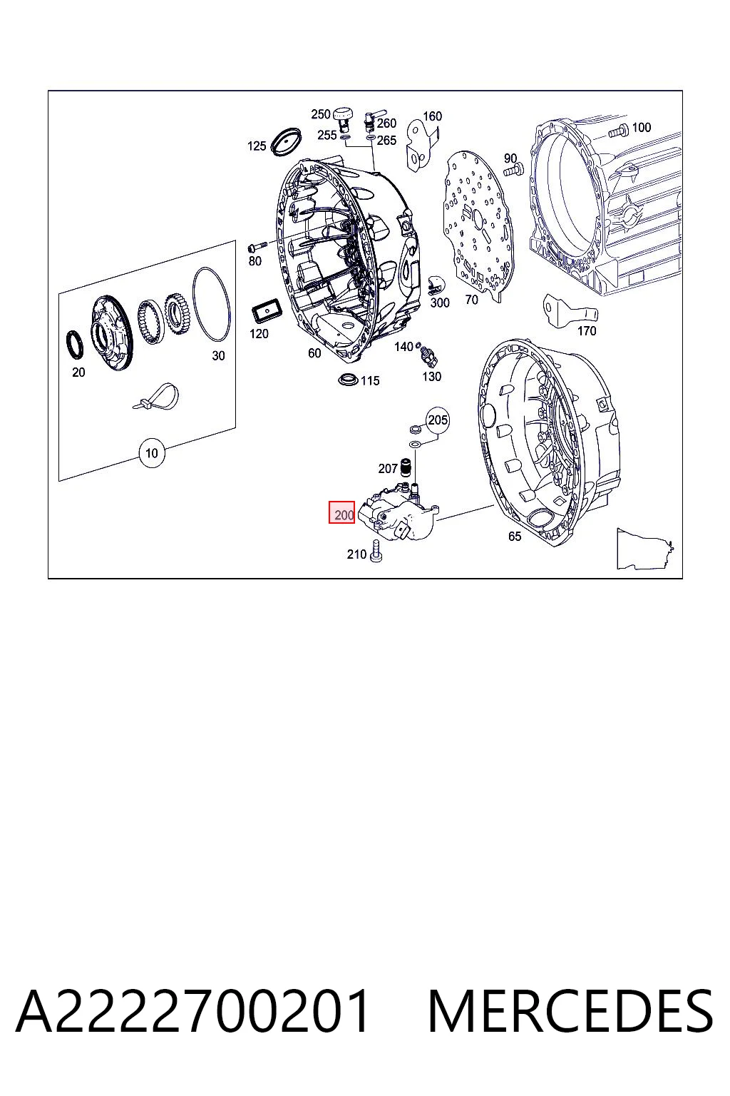 A2222700201 Mercedes Насос масляний ГМП