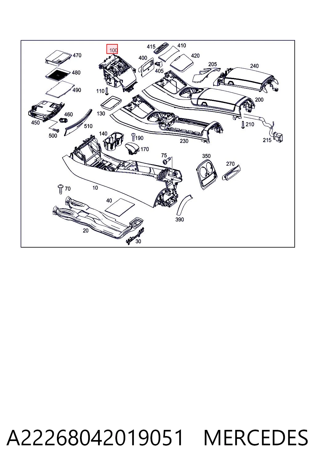  Mercedes A2226804201 ціна, від 125.43 USD