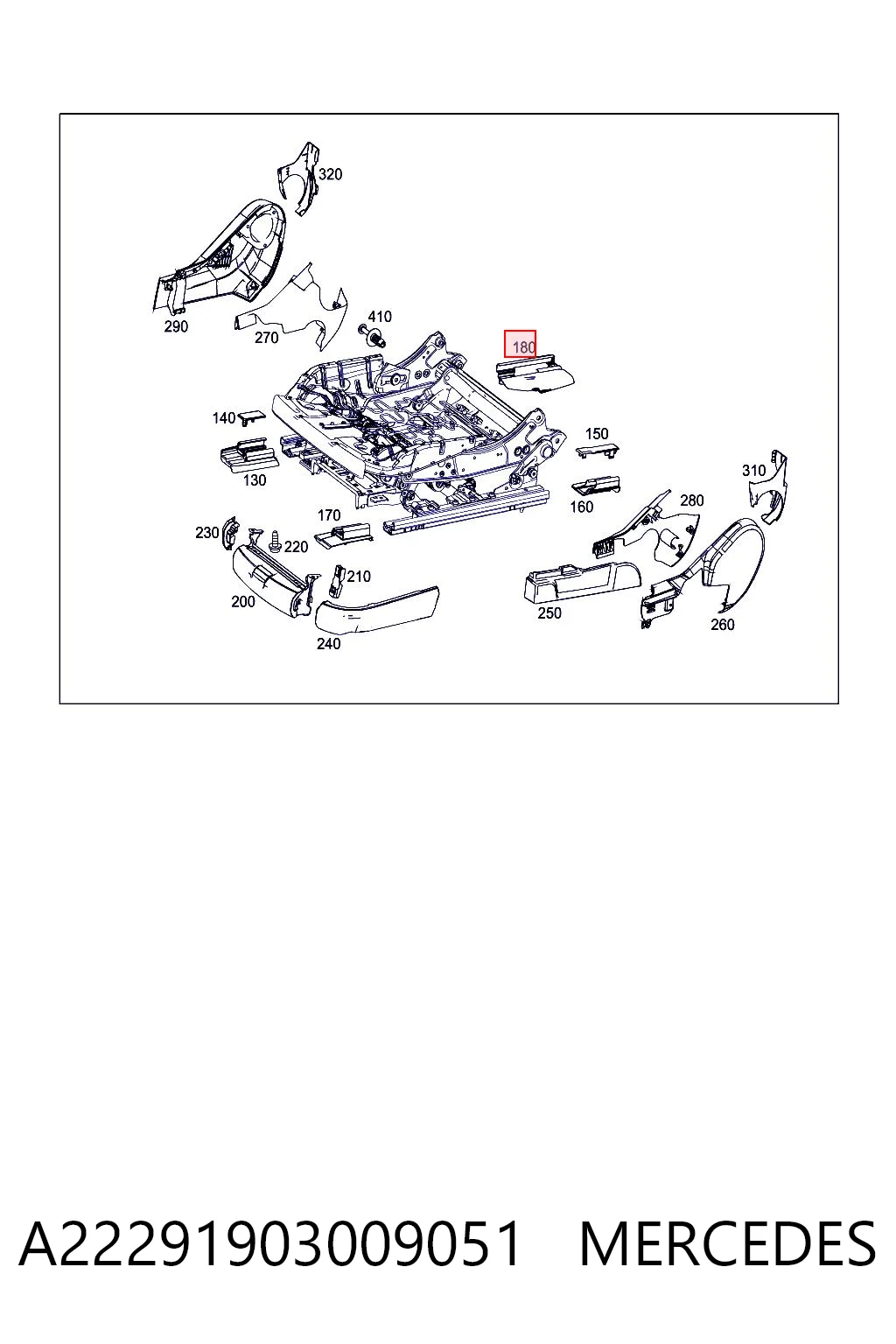 Mercedes A2229190300 ціна, від 12.67 USD
