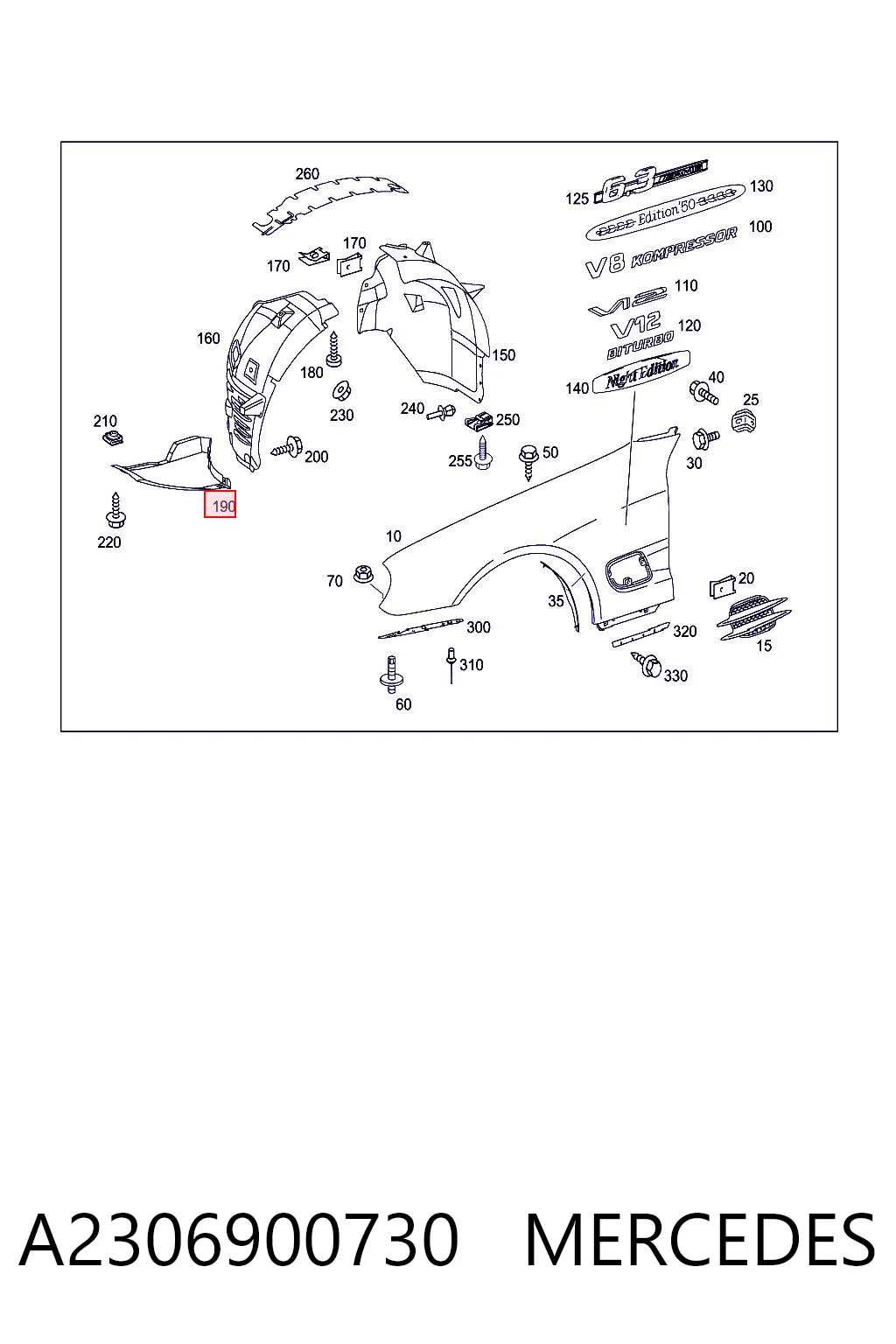 A2306900730 Mercedes