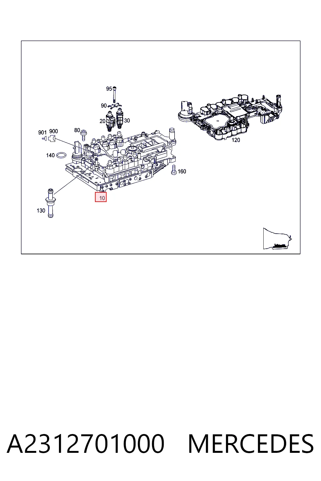  Mercedes A231270380187 ціна, від 278.24 USD