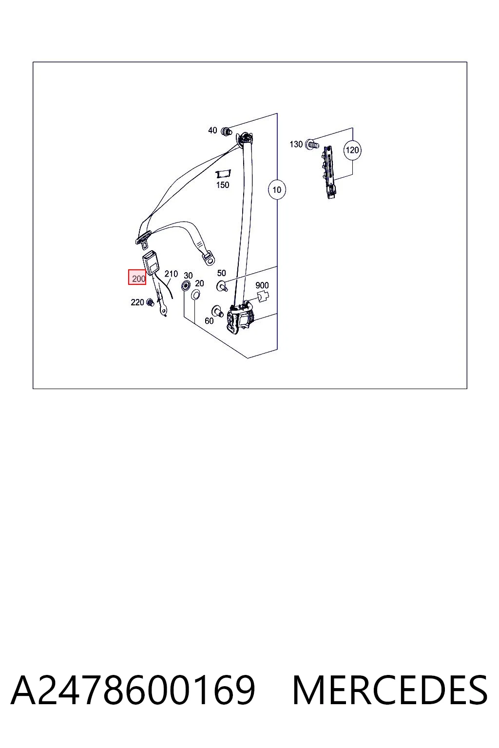 A2478600169 Mercedes 