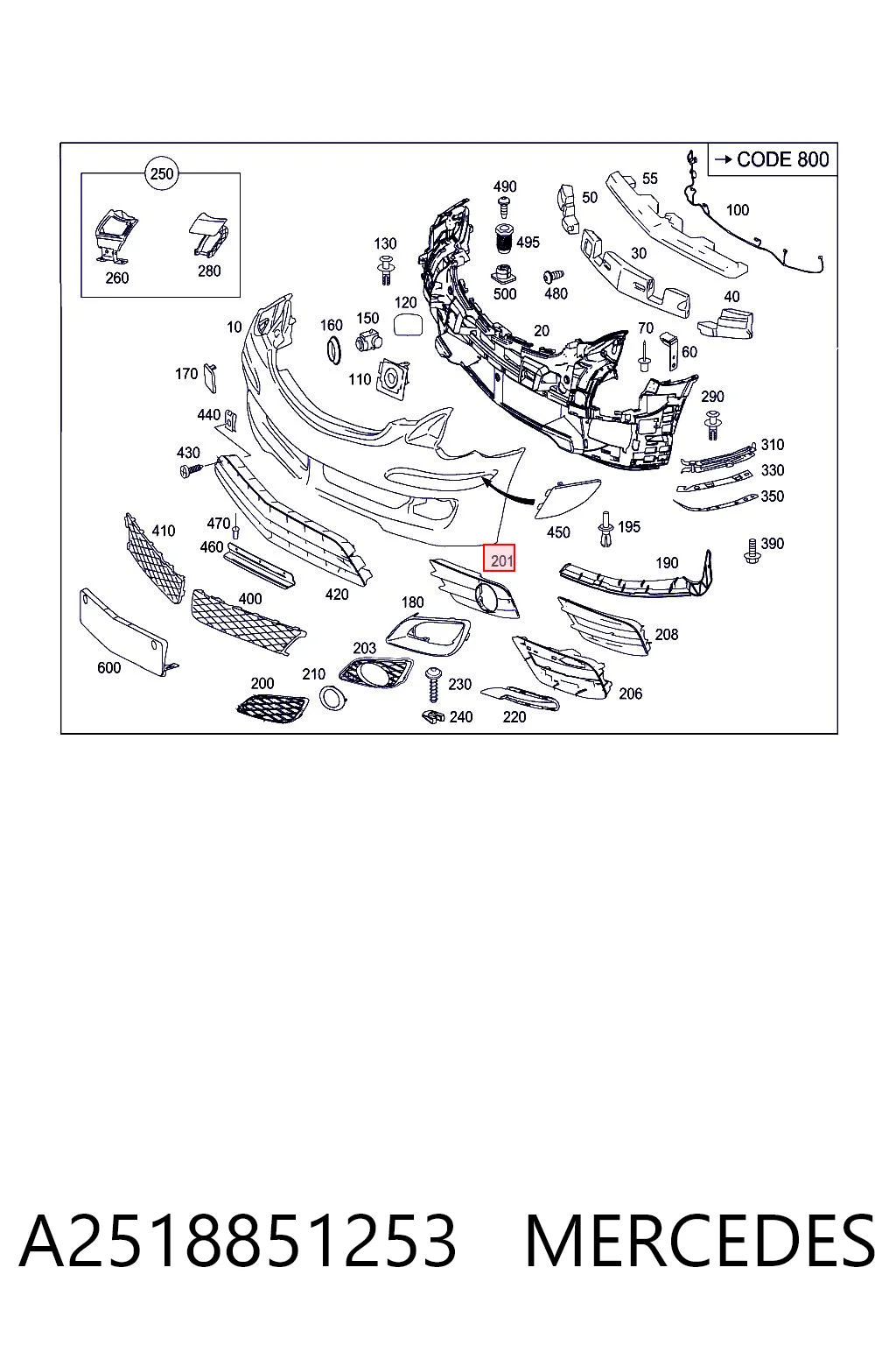 A2518851253 Mercedes 
