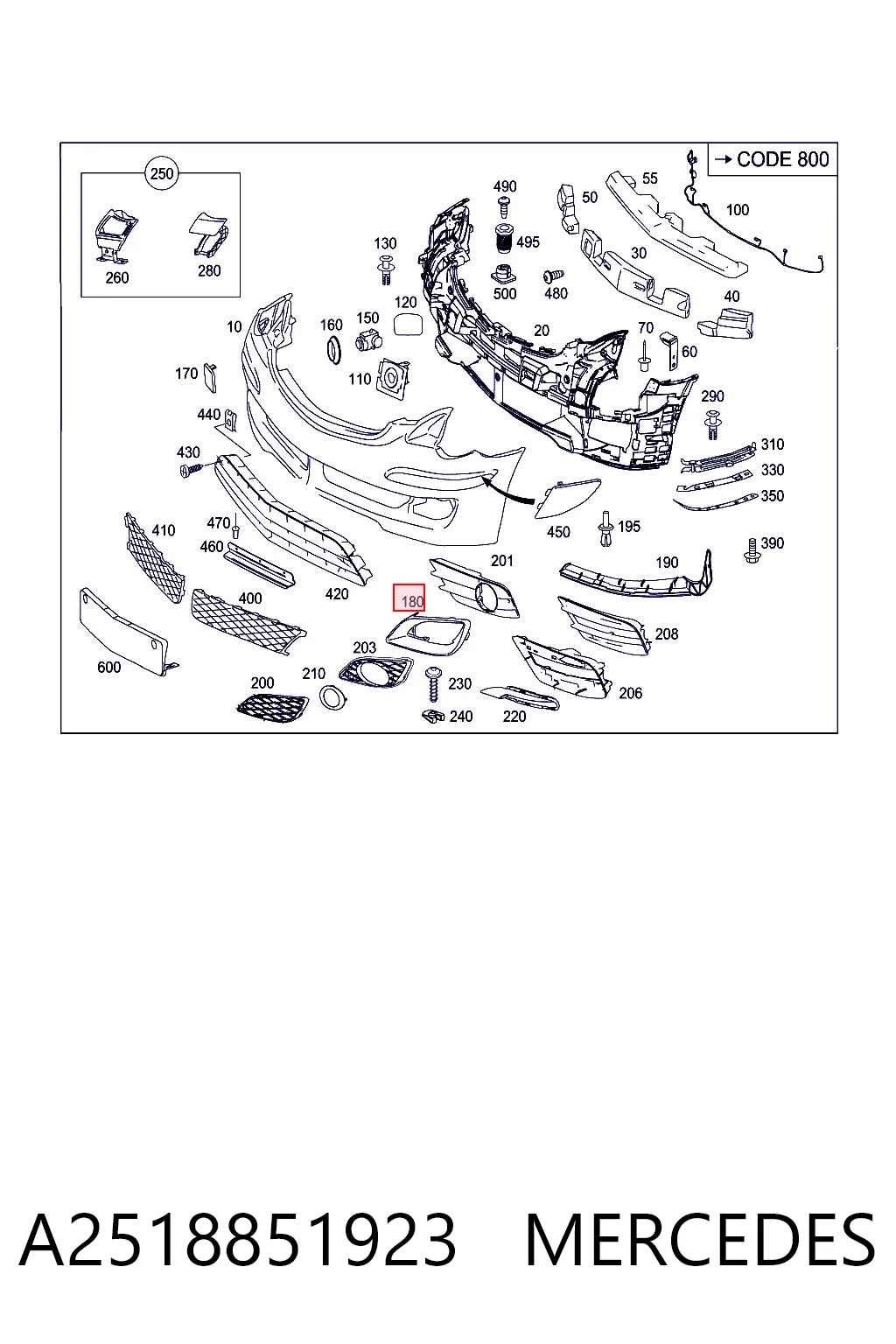 A2518851923 Mercedes 