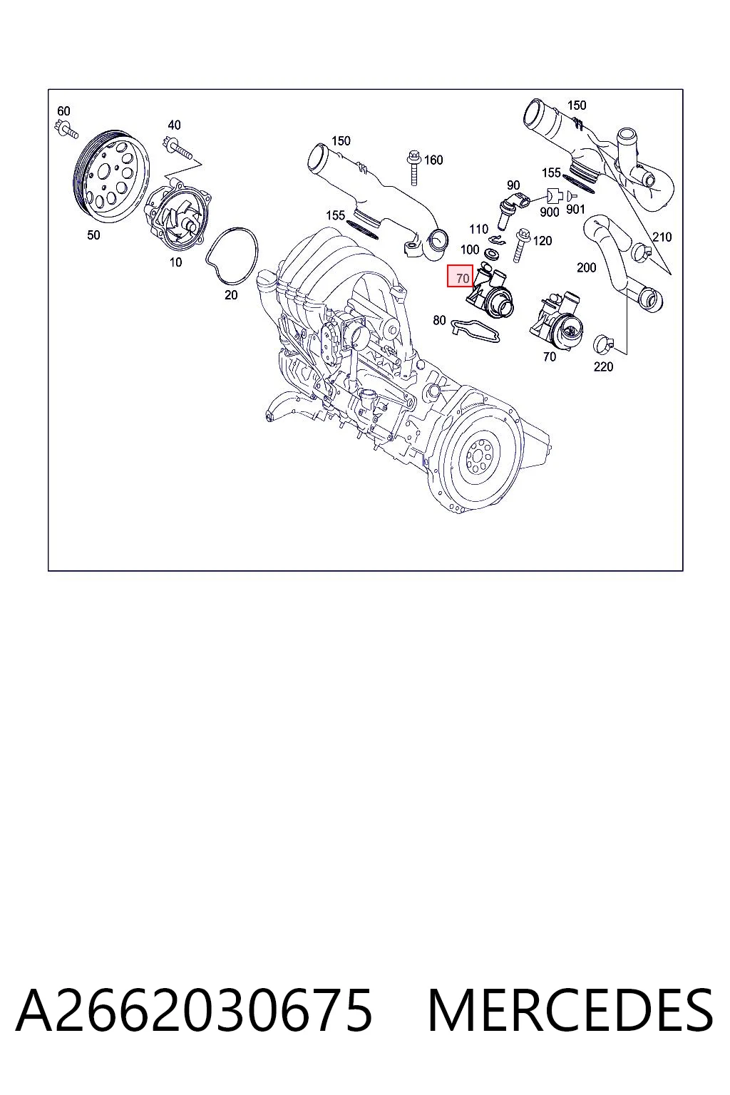 A2662030675 Mercedes Авто термостат