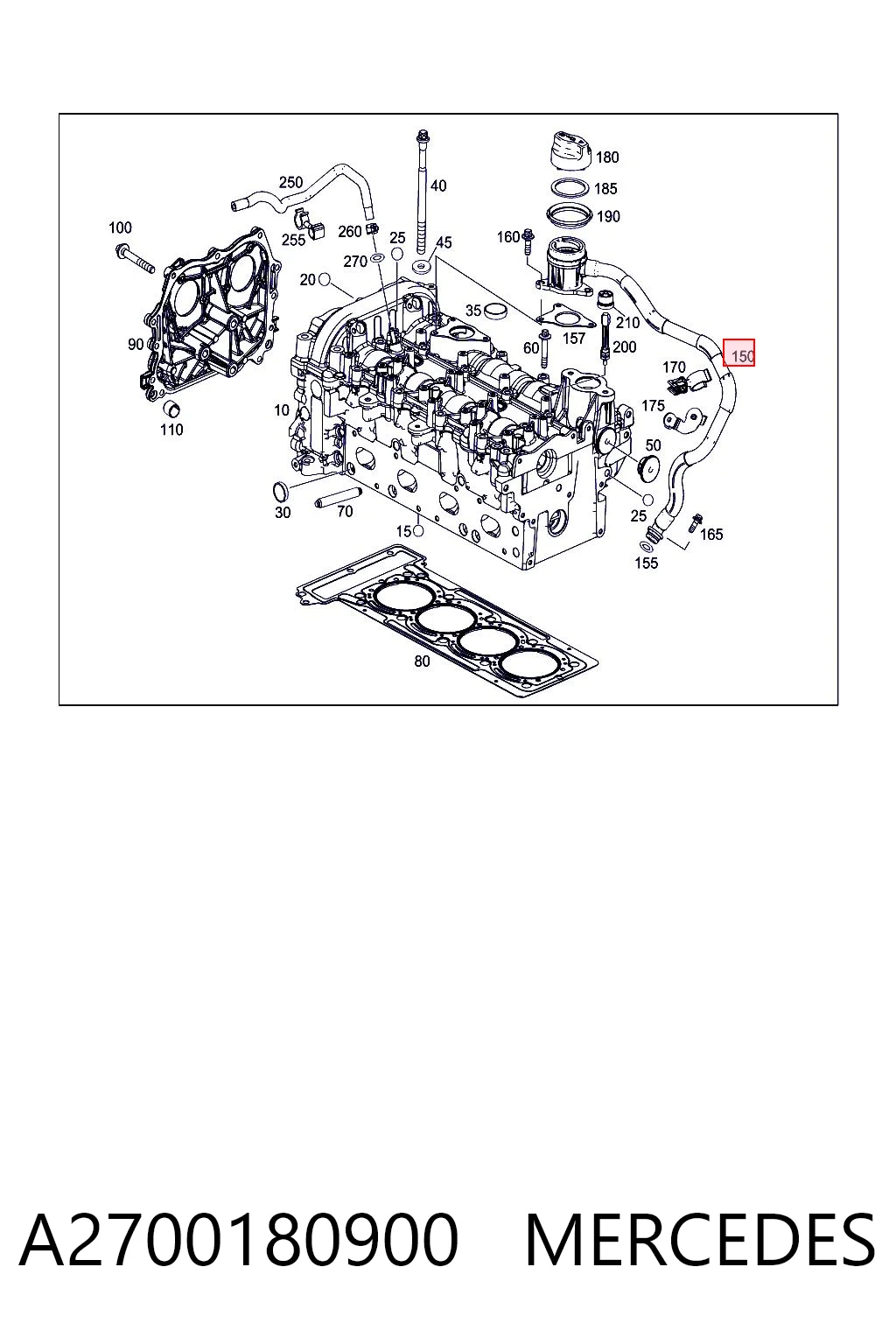 A2700180900 Mercedes 
