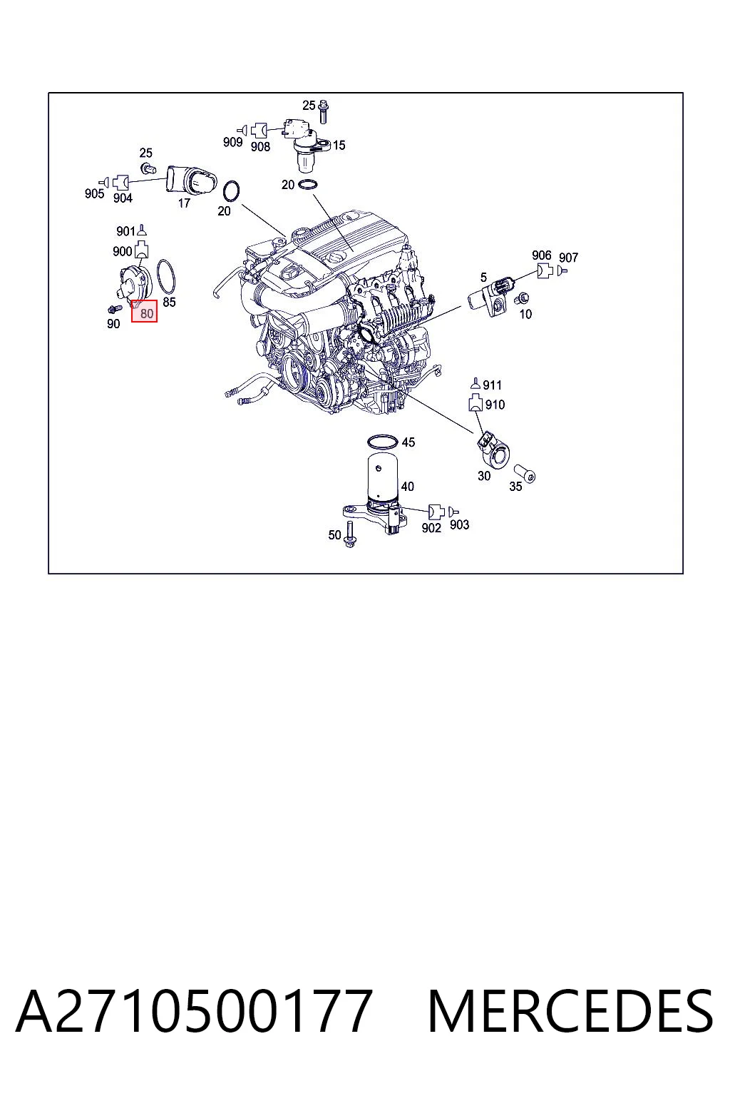 A2710500177 Mercedes Регулятор фаз газорозподілу