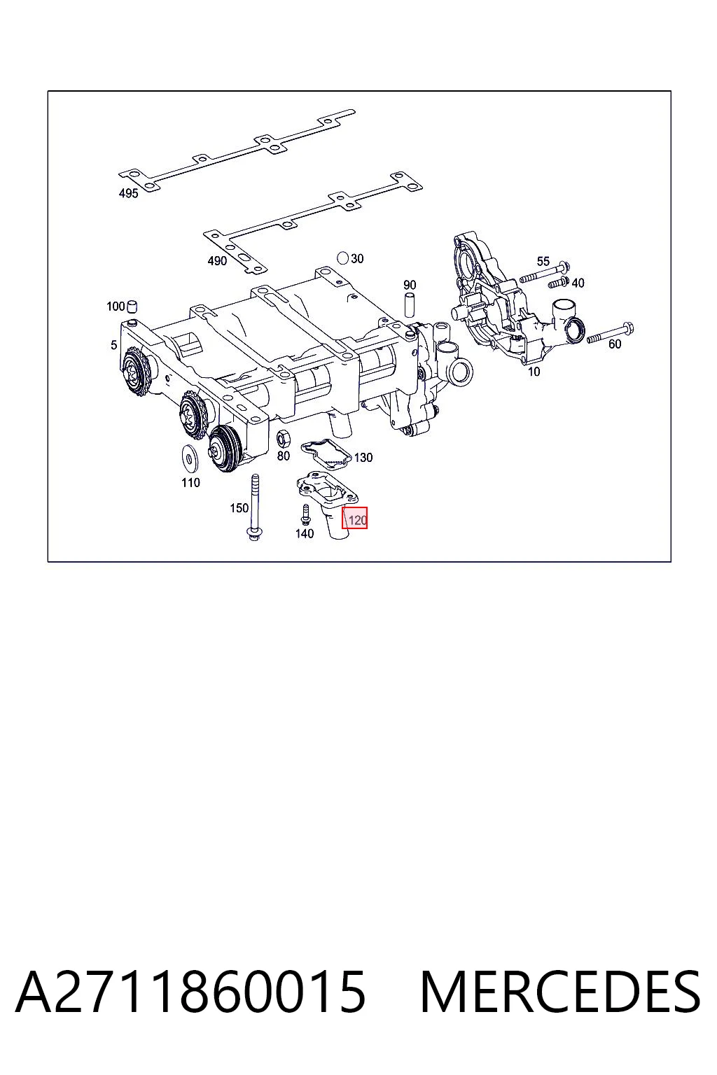 A2711860015 Mercedes 