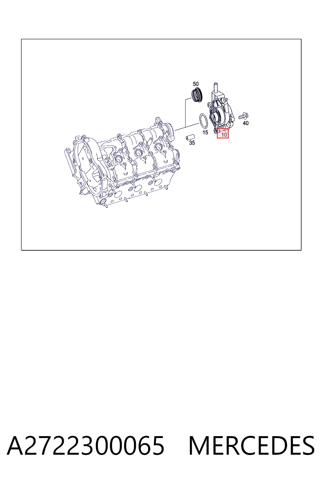 A2722300065 Mercedes Насос вакуумний