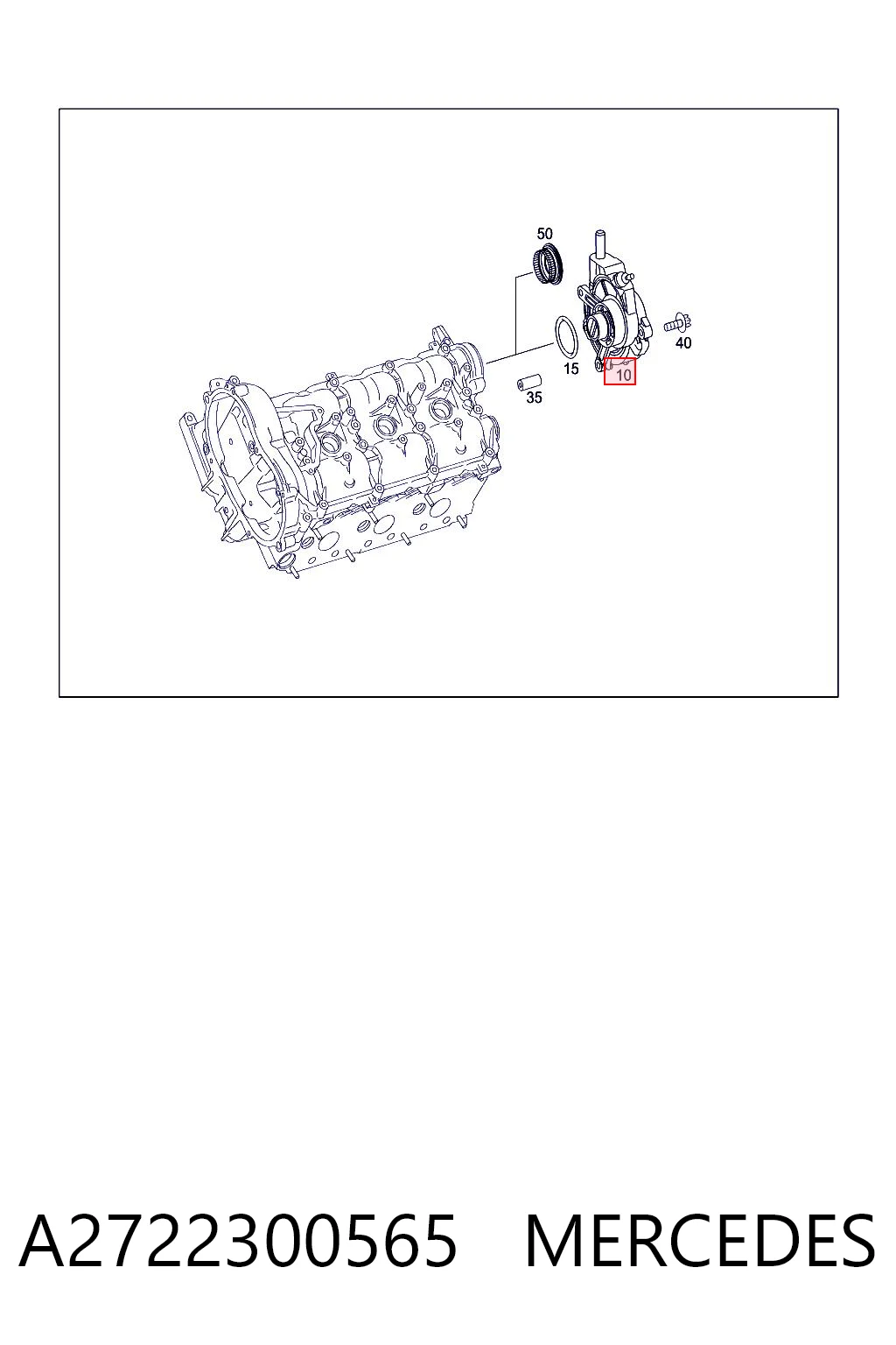 A2722300565 Mercedes Насос вакуумний
