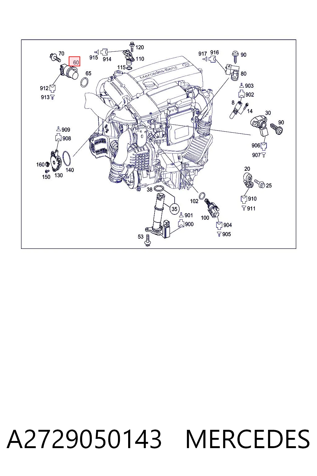 A2729050143 Mercedes Датчик розподільного вала