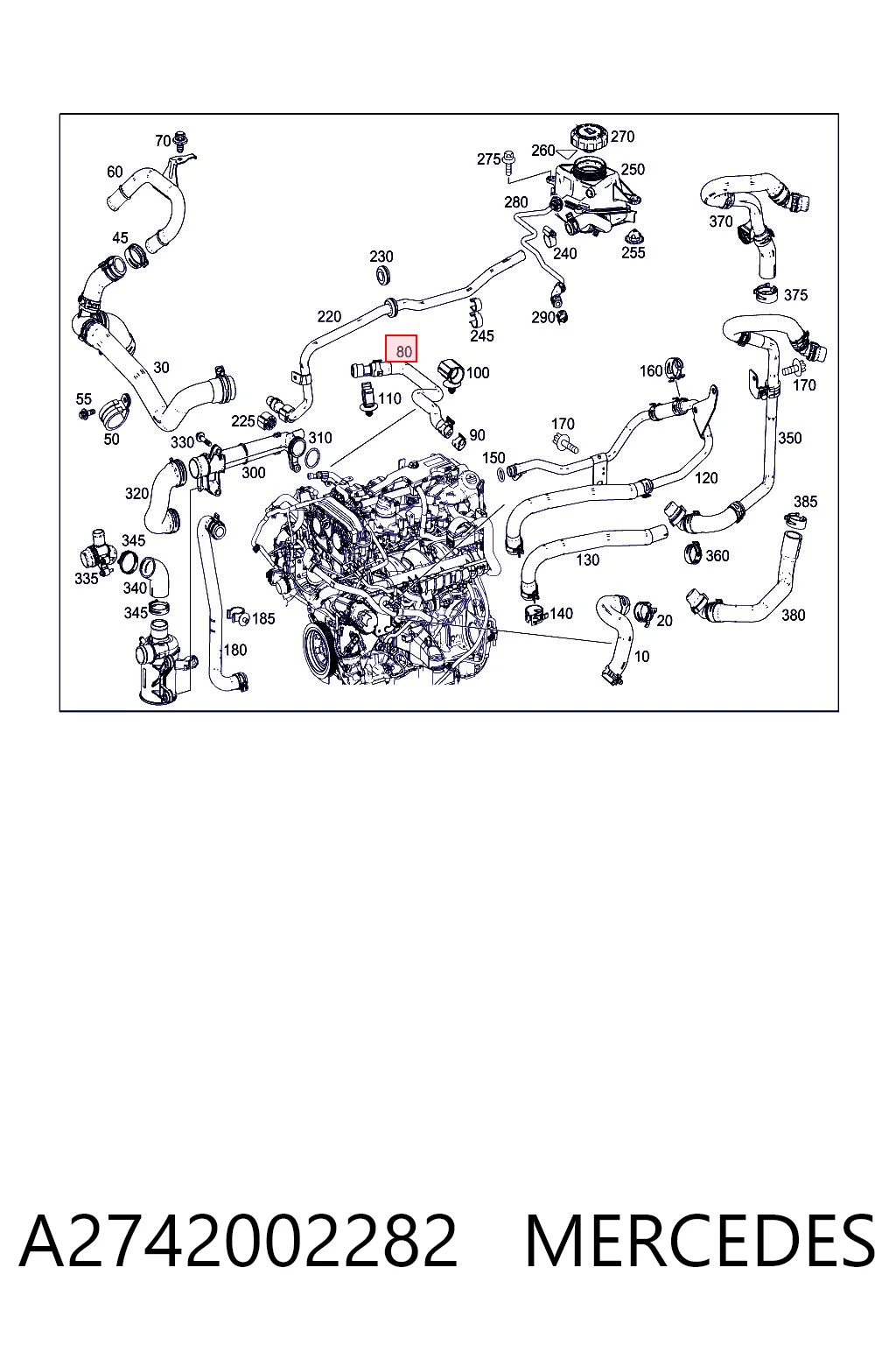 A2742002282 Mercedes 