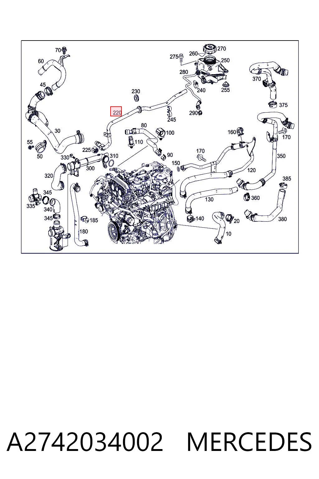 A2742034002 Mercedes 