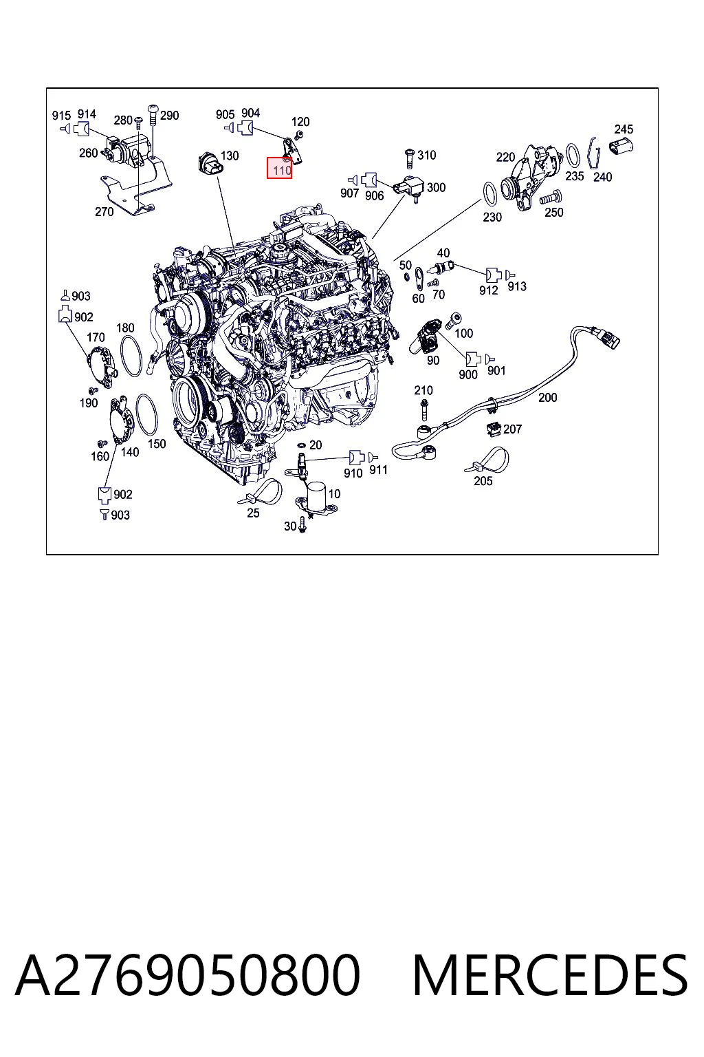 A2769050800 Mercedes Датчик розподільного вала