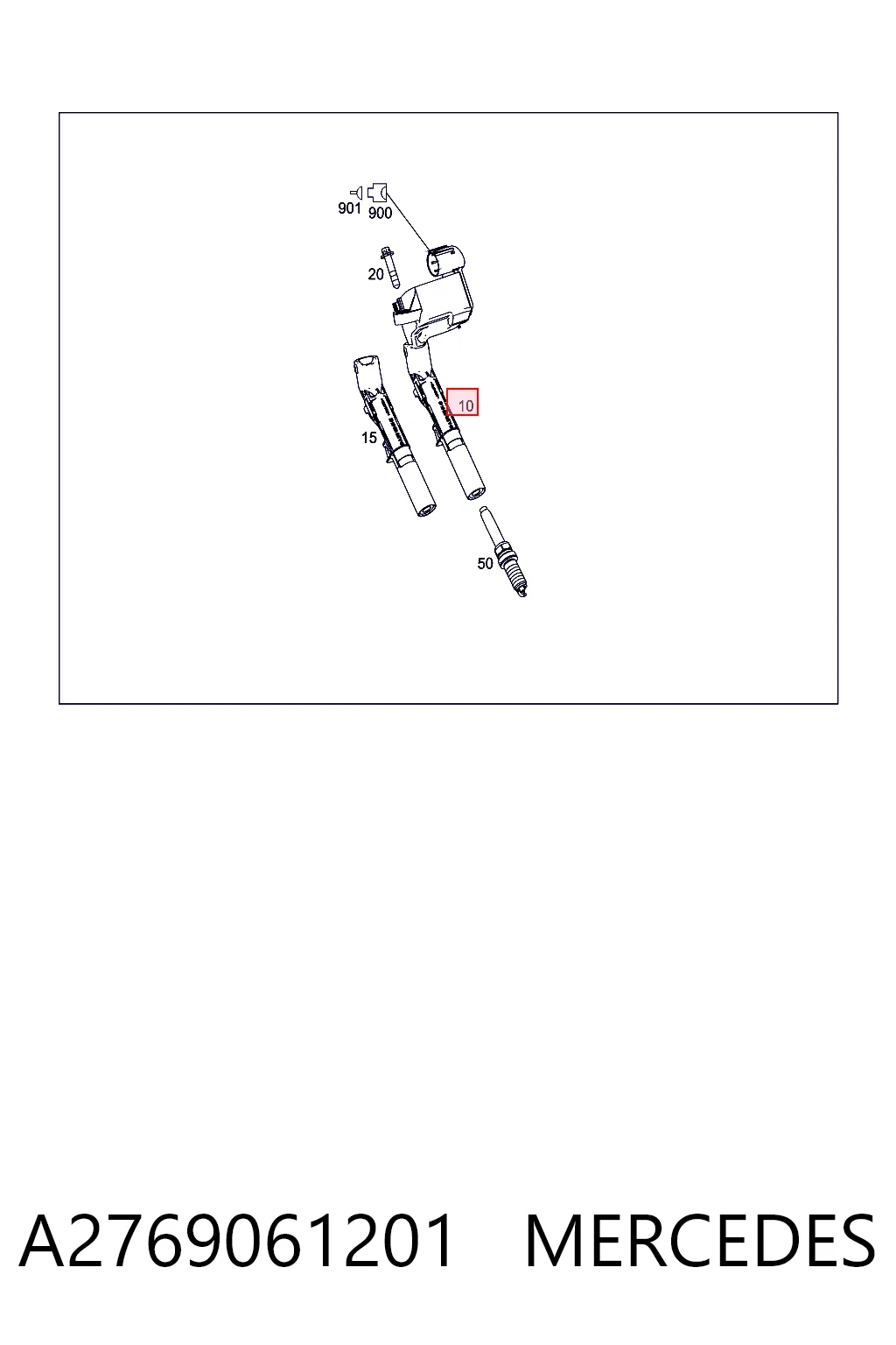 A2769061201 Mercedes Котушка запалювання