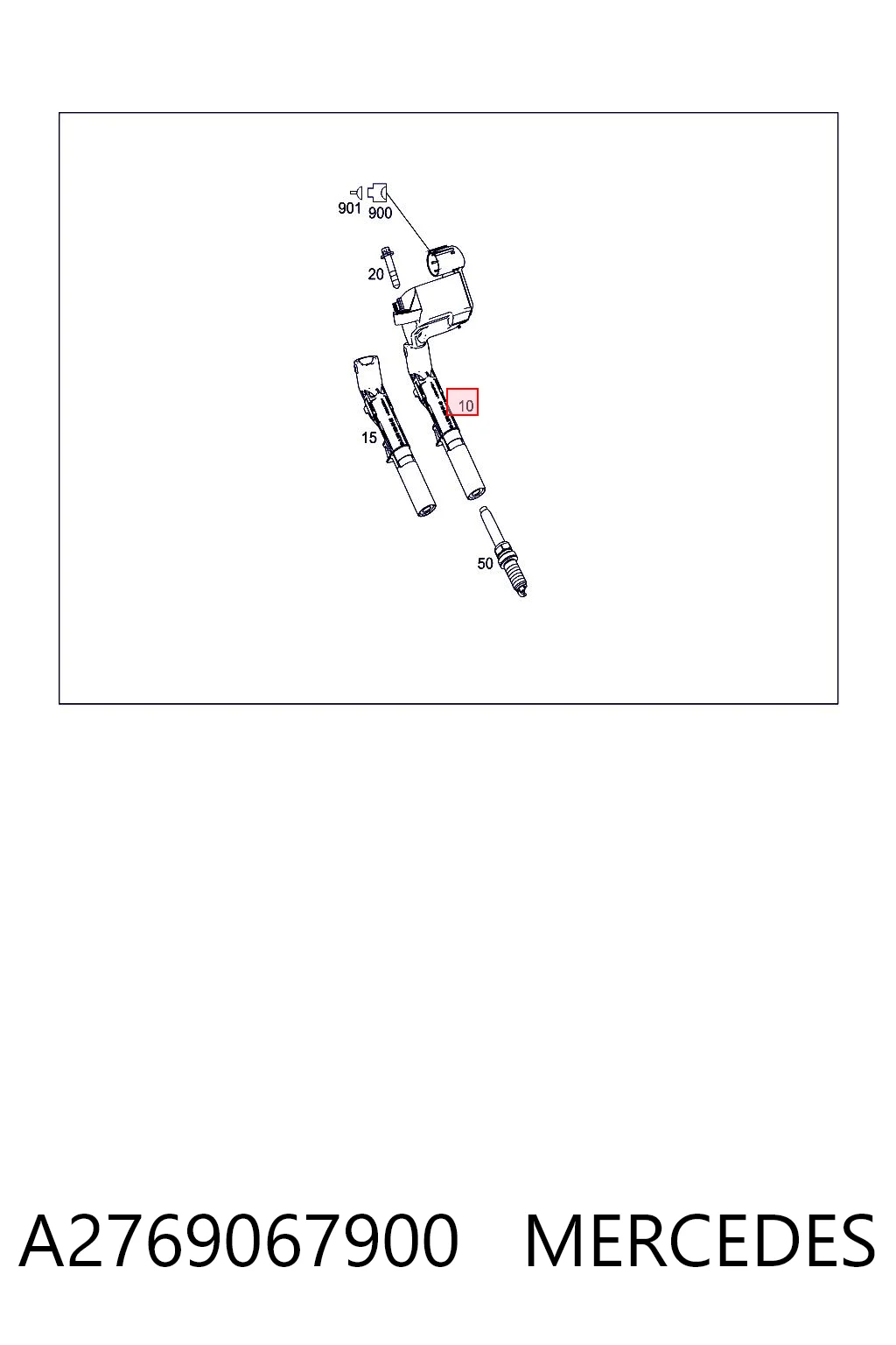 A2769067900 Mercedes Котушка запалювання