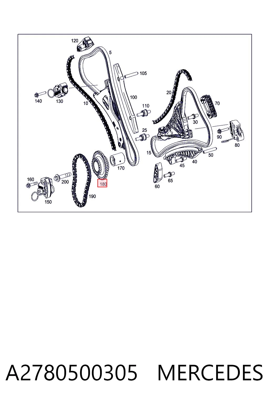 A2780500305 Mercedes 