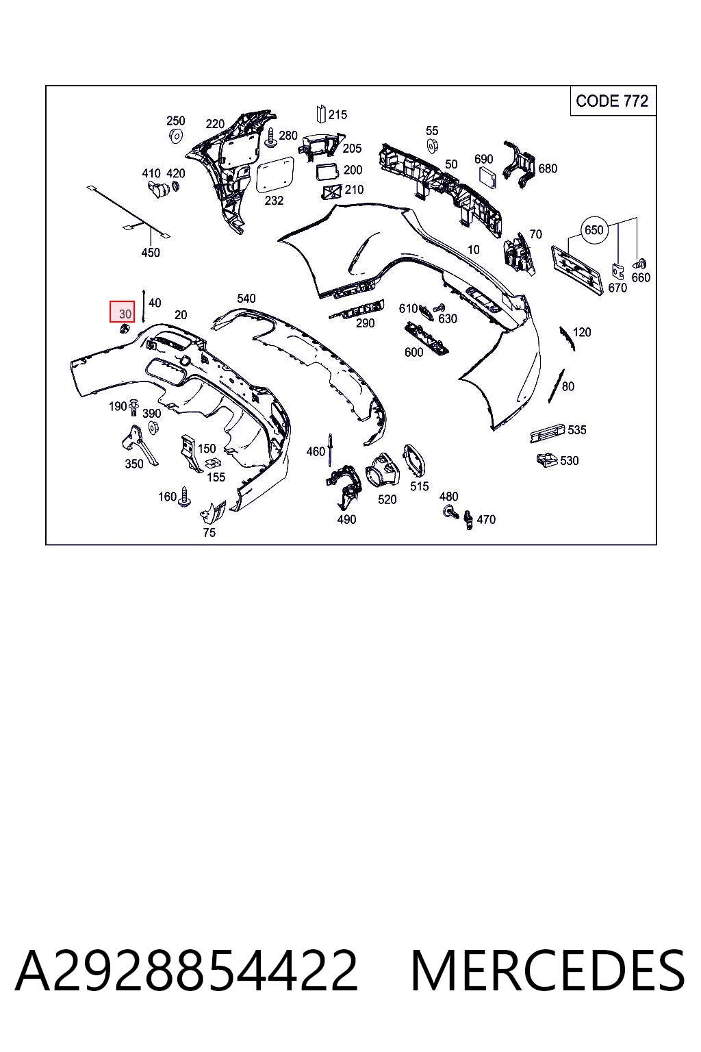 A2928854422 Mercedes 