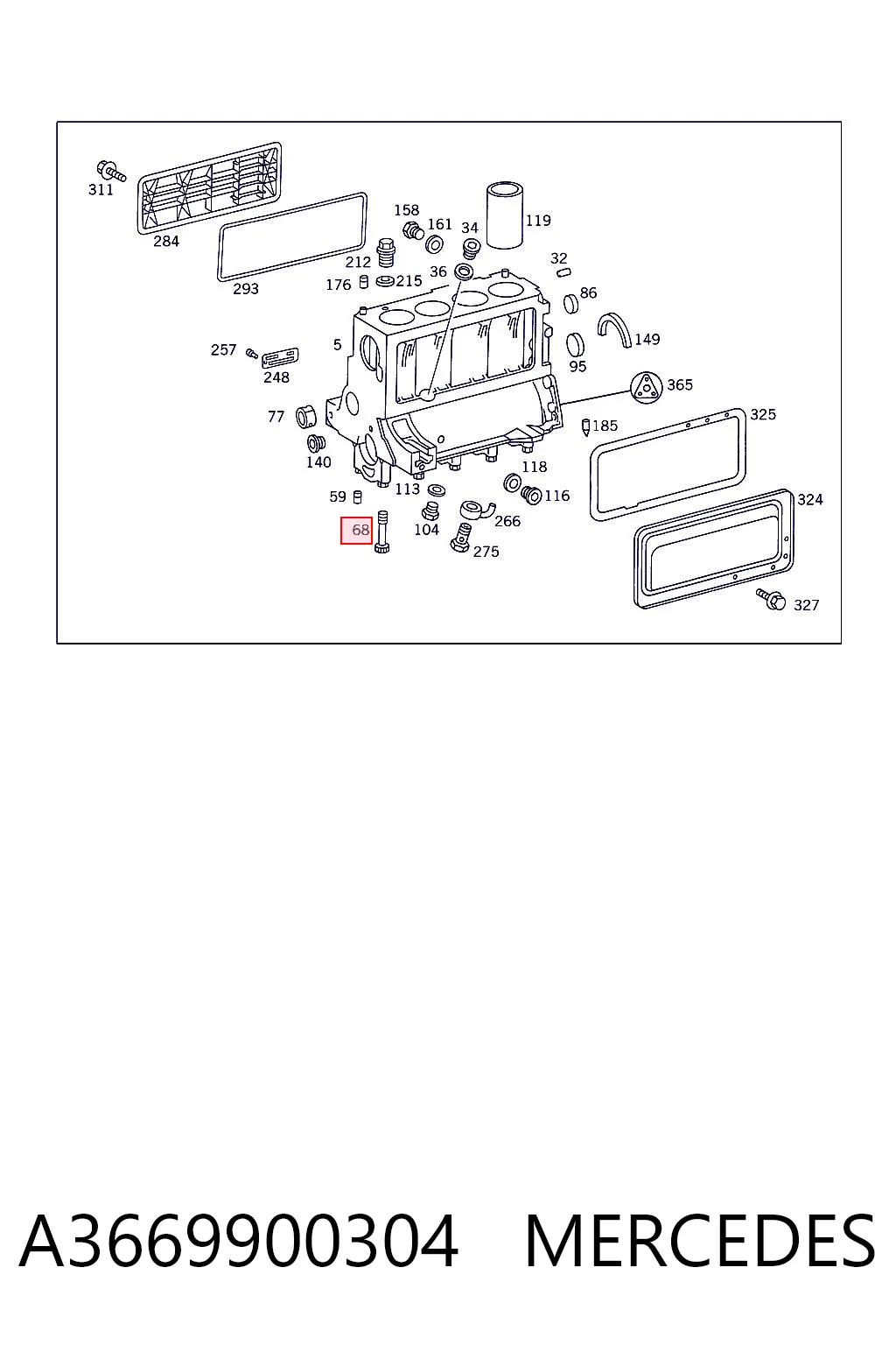 A3669900304 Mercedes