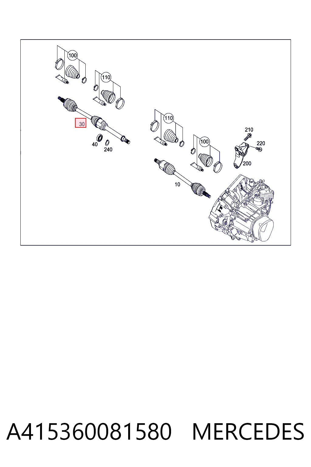 Піввісь передня, права TPS TPS005434 ціна, від 101.45 USD