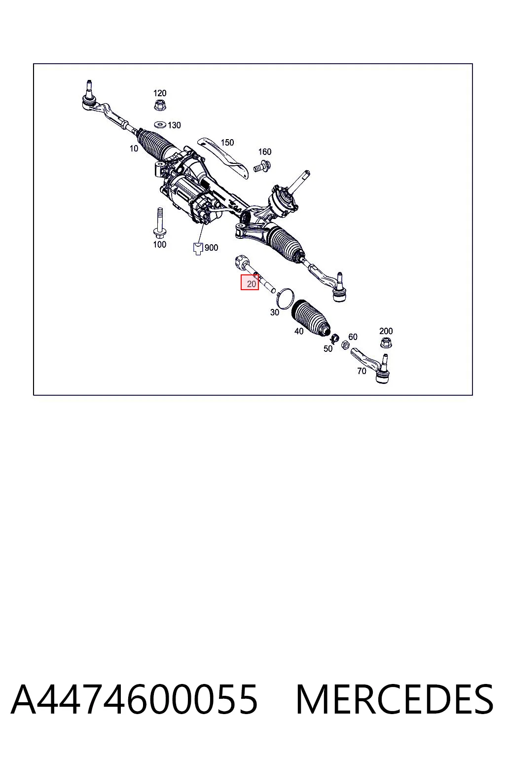 A4474600055 Mercedes Тяги кермові
