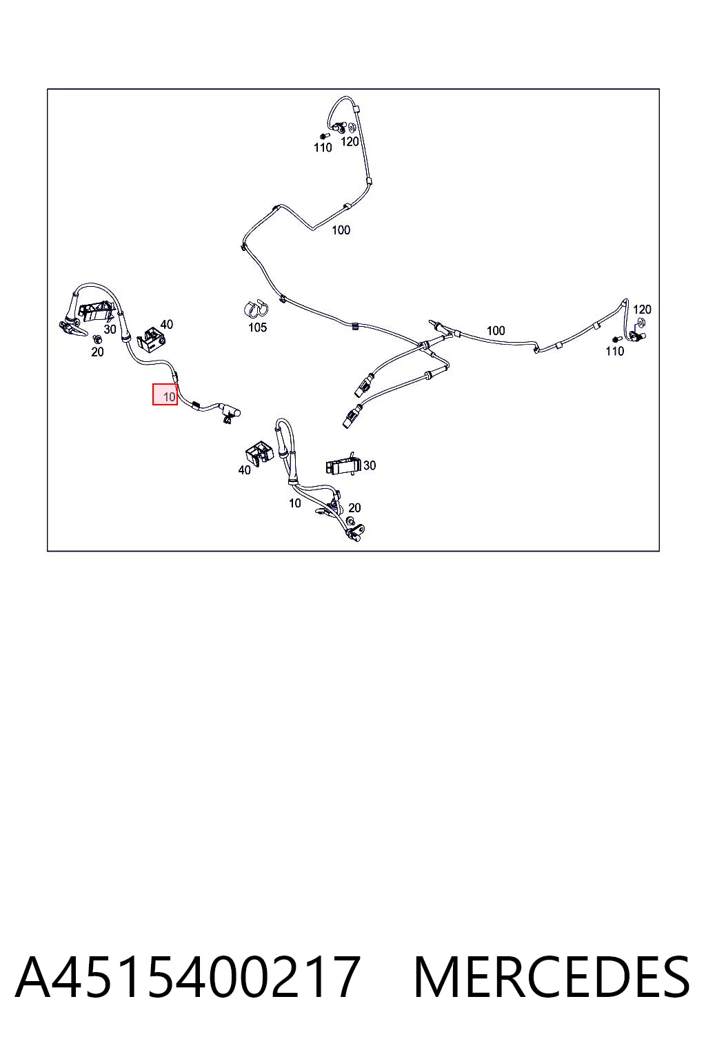A4515400217 Mercedes Датчик АБС