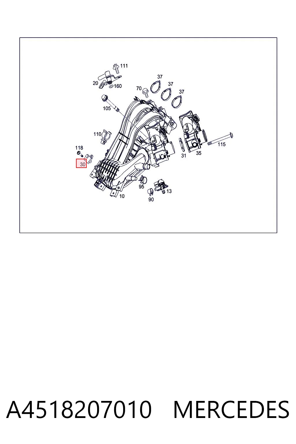 A4518207010 Mercedes Датчик наддува