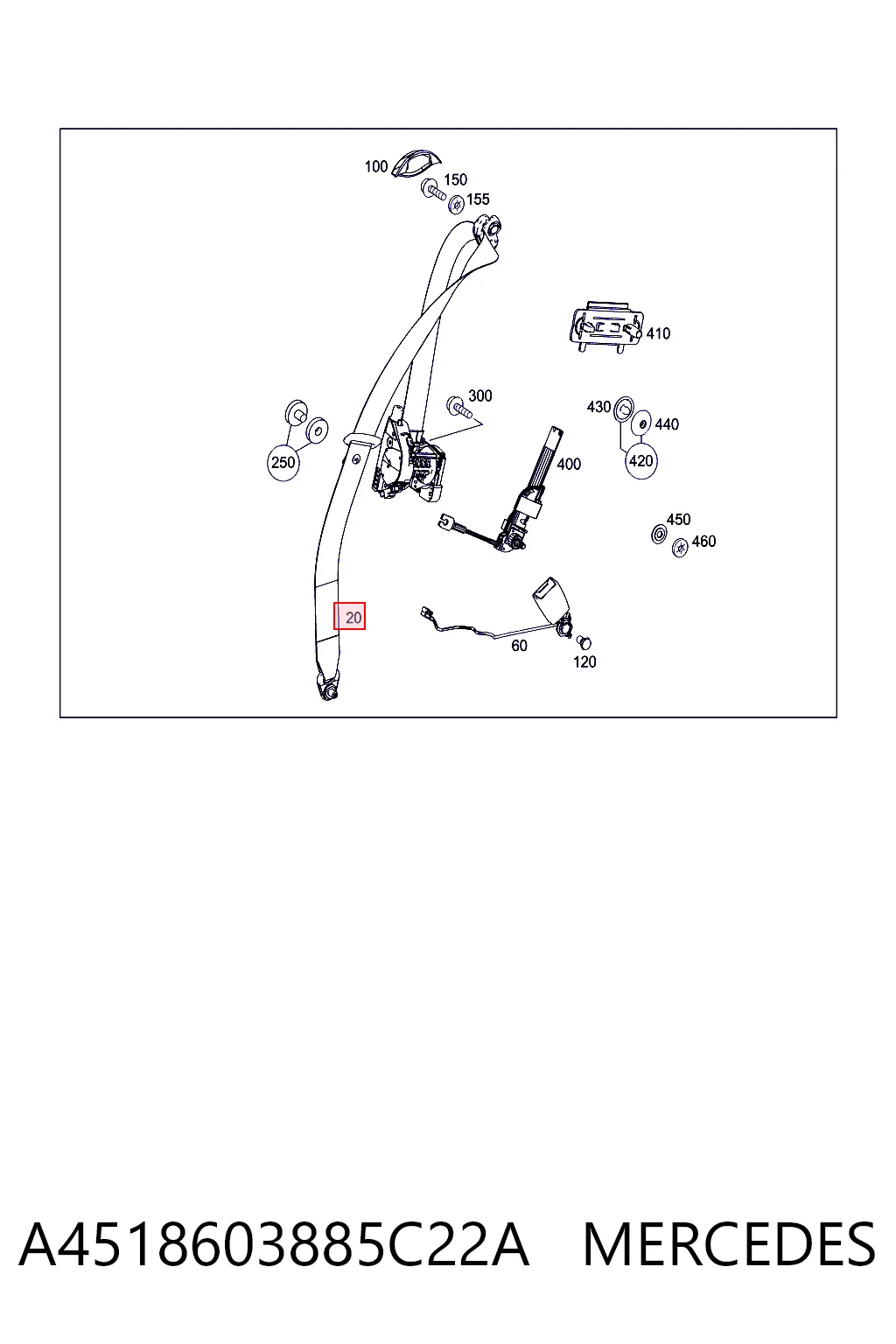 A4518603885C22A Mercedes