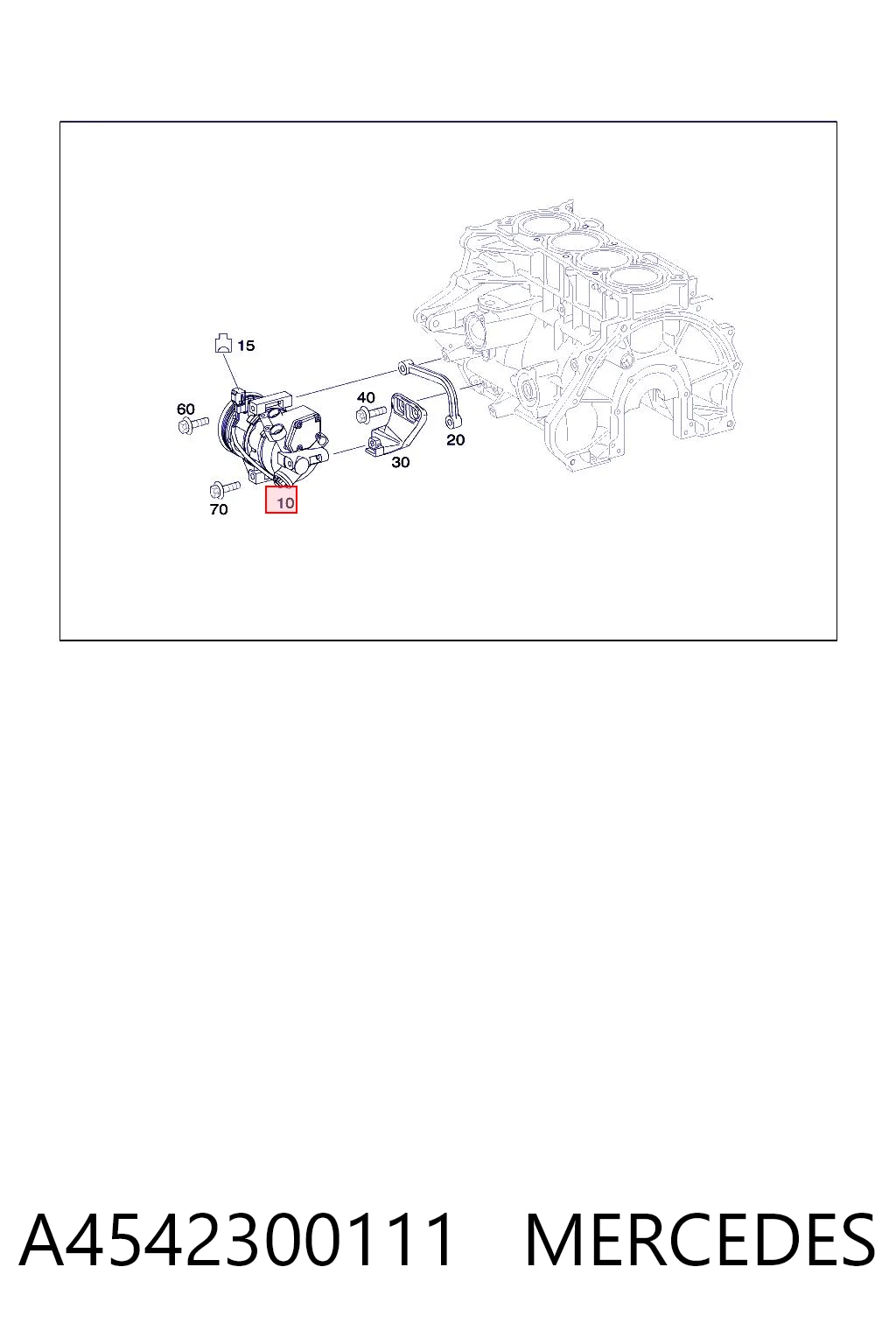 A4542300111 Mercedes Компресор холодоагенту
