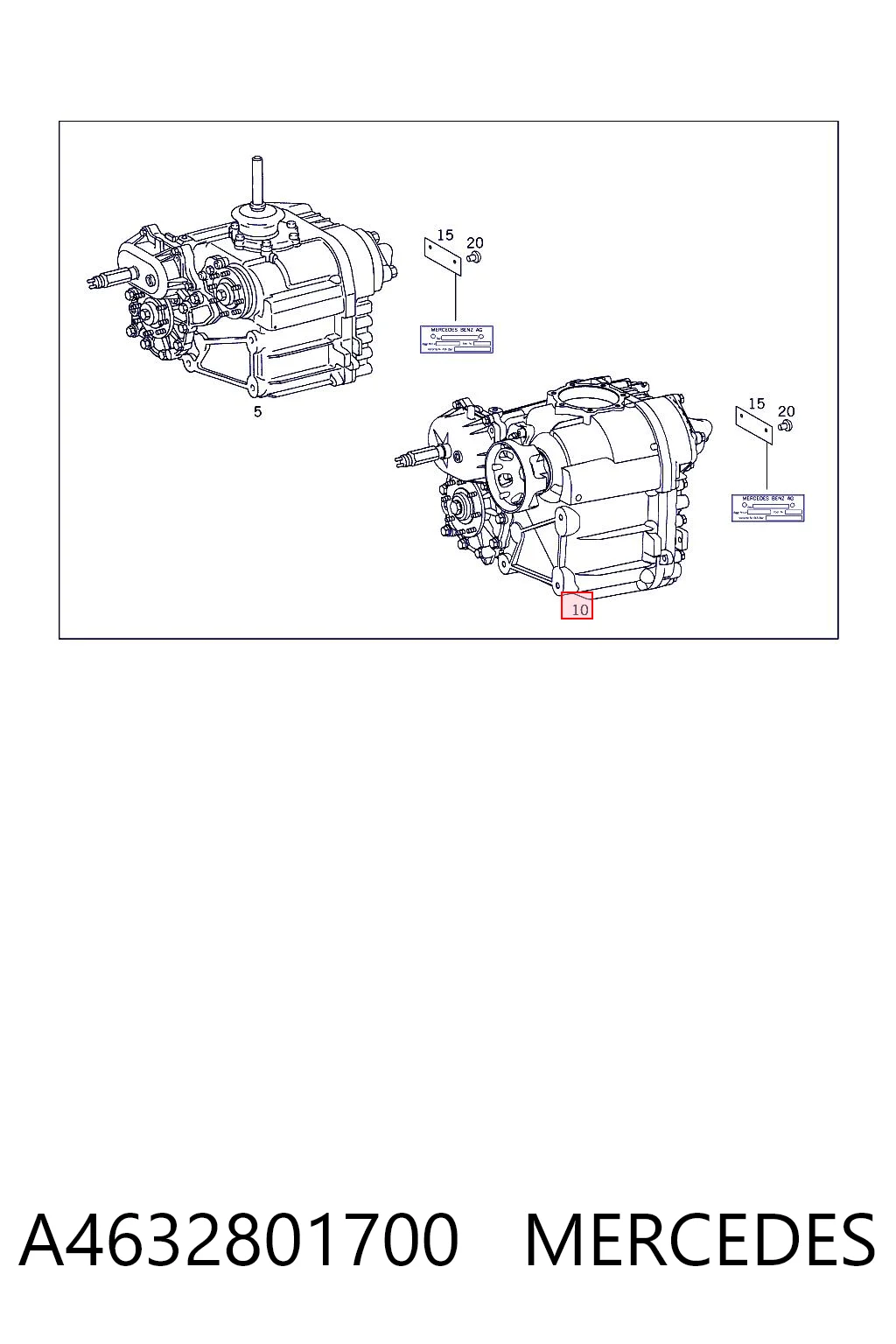 Раздатка (коробка роздавальна) на Mercedes G I W463