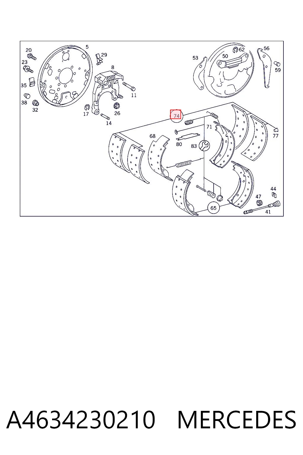 Накладка гальмівна задня (TRUCK) GP 155585