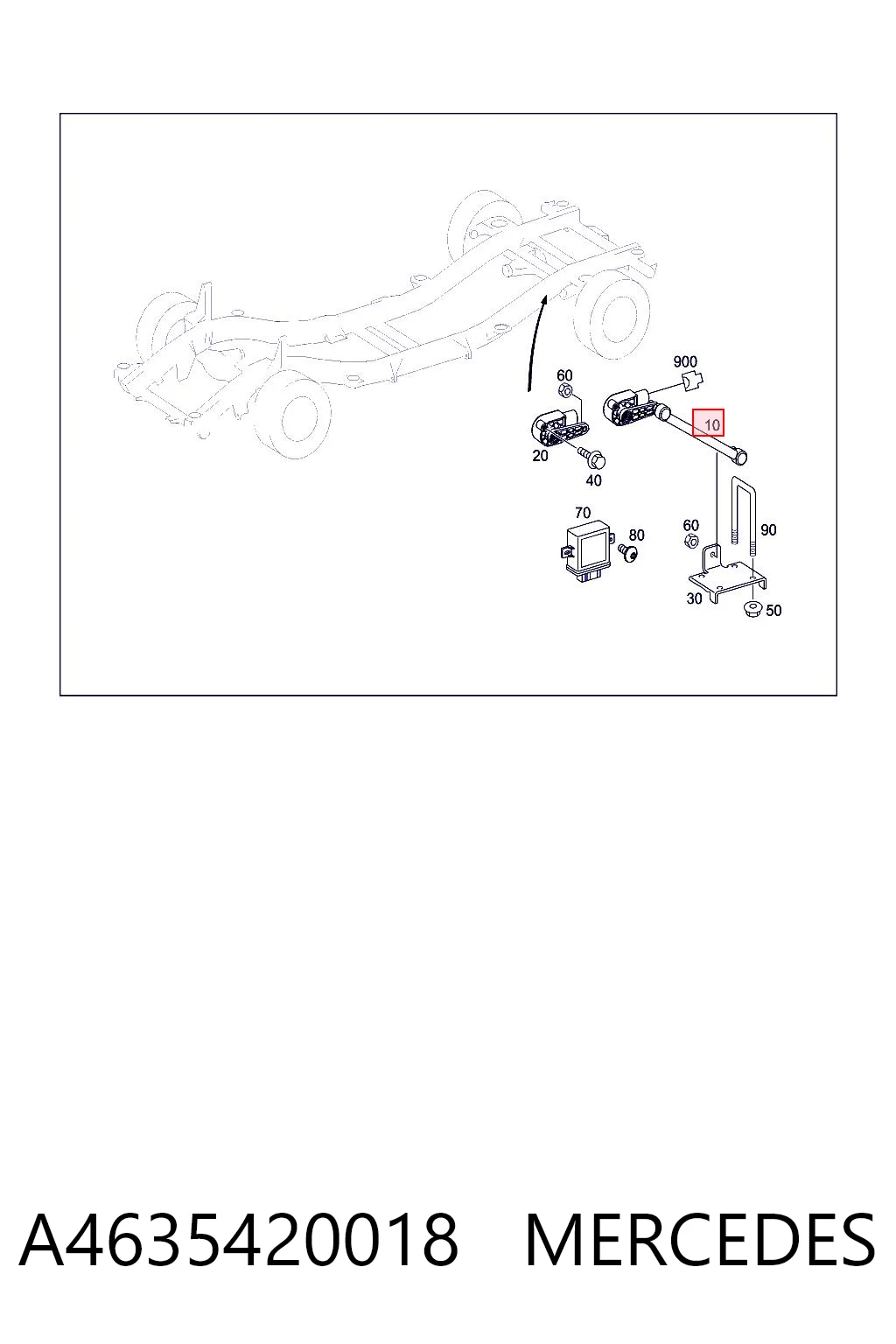 A4635420018 Mercedes Регулятор положення кузова задньої підвіски