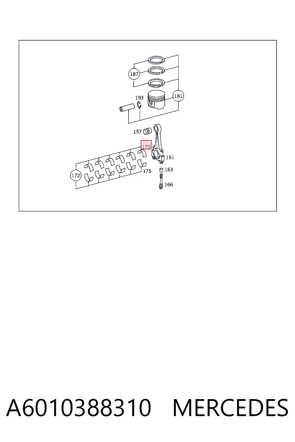 GL013584STD Glyco Підшипник шатуна