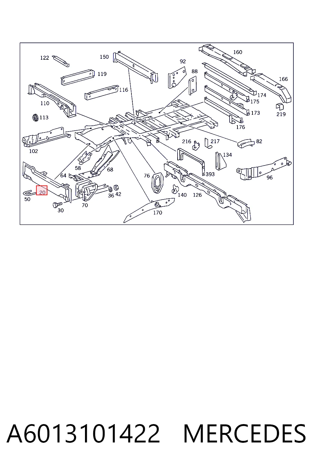 A6013101422 Mercedes