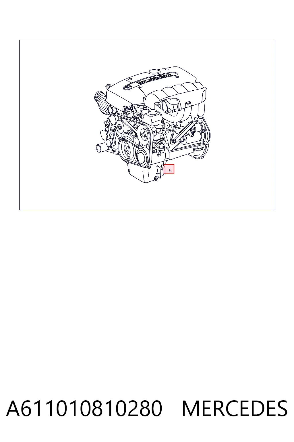 Двигун у зборі Mercedes C 
