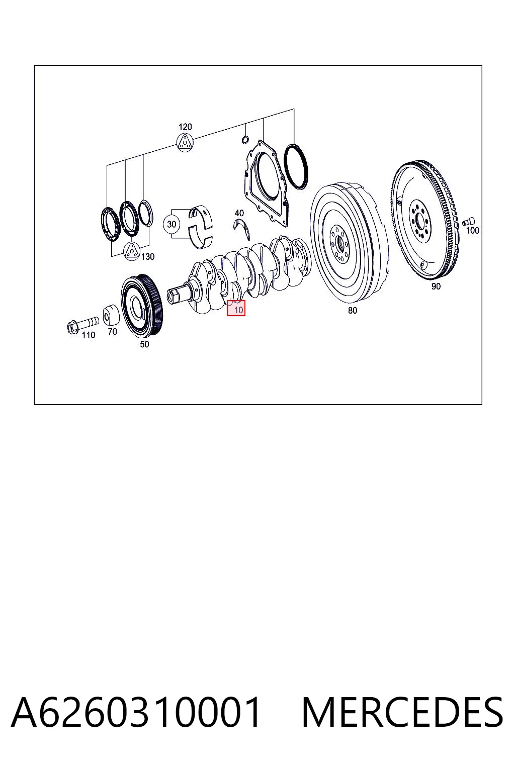 Купити 95517847 Peugeot/Citroen Колінвал