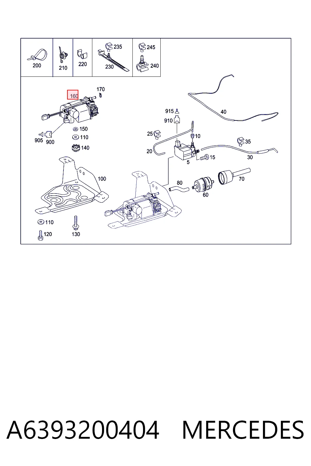 A6393200404 Mercedes Компресор пневмоподвески