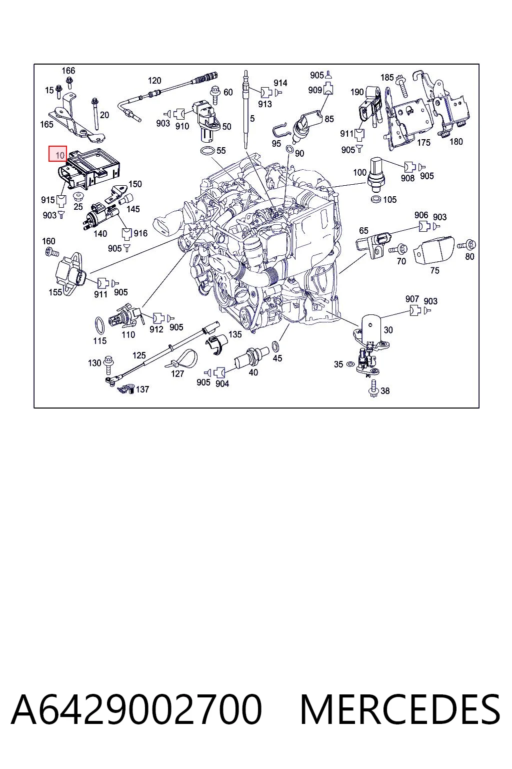 A6429002700 Mercedes Реле свічок накалу