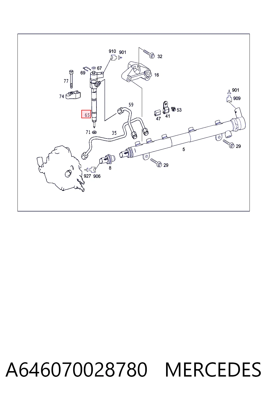 Форсунка інжектора Mercedes A646070028787
