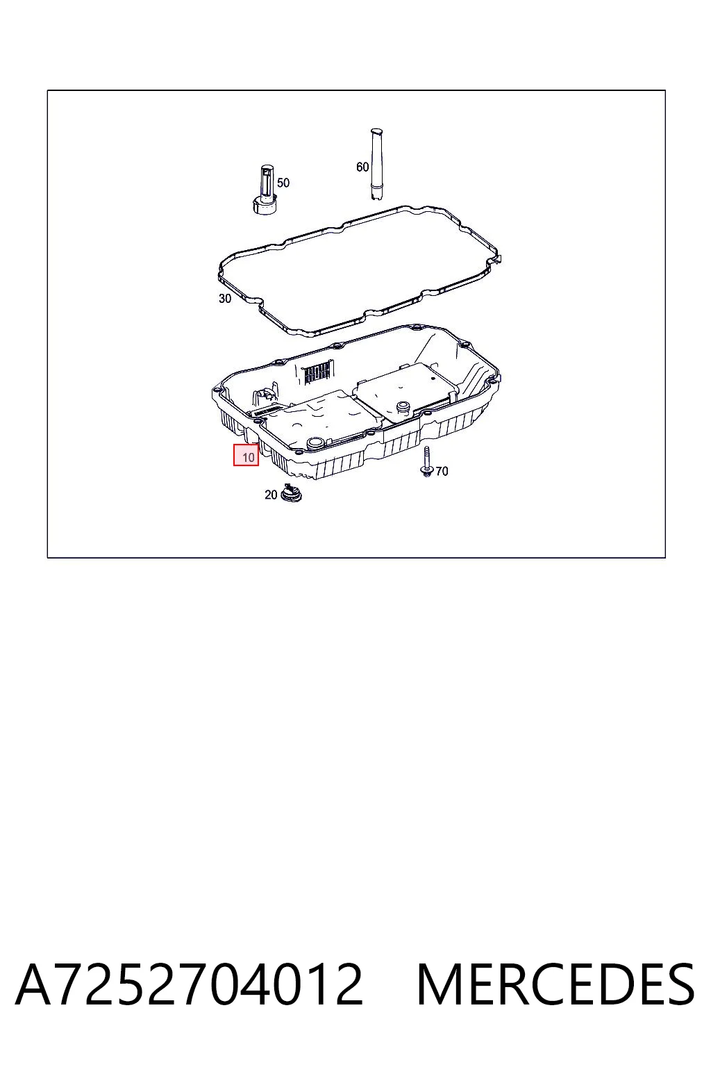 A7252704012 Mercedes Піддон АКПП