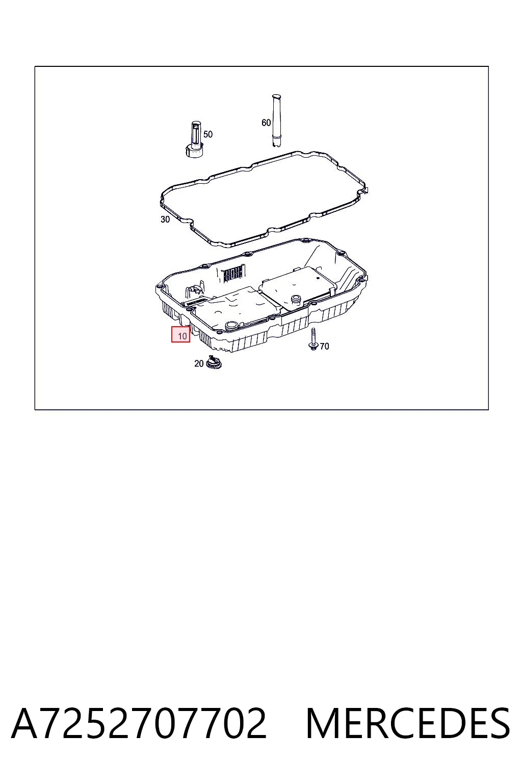 A7252707702 Mercedes Піддон АКПП