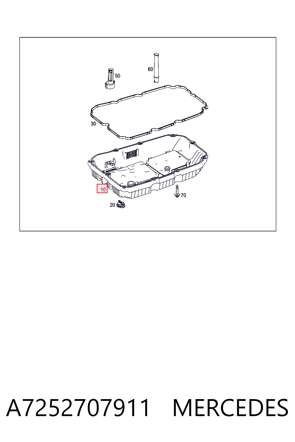 A7252707911 Mercedes Піддон АКПП